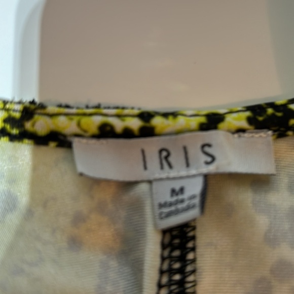 2/$30 Iris Basics Lime Green & Black Thong Bodysuit Size M - Picture 5 of 6